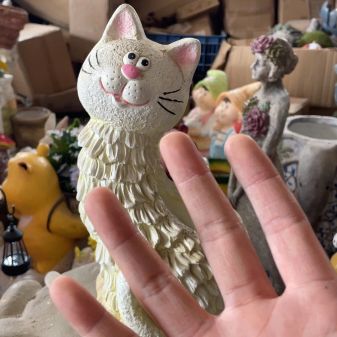 【闪购商品】氧化镁长脖子猫咪盆