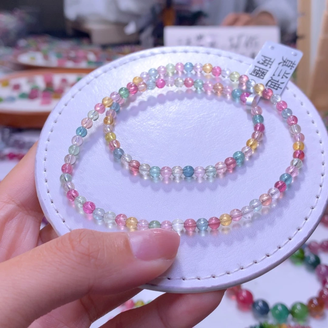 【闪购商品】未镶嵌手串碧玺3.8mm净体