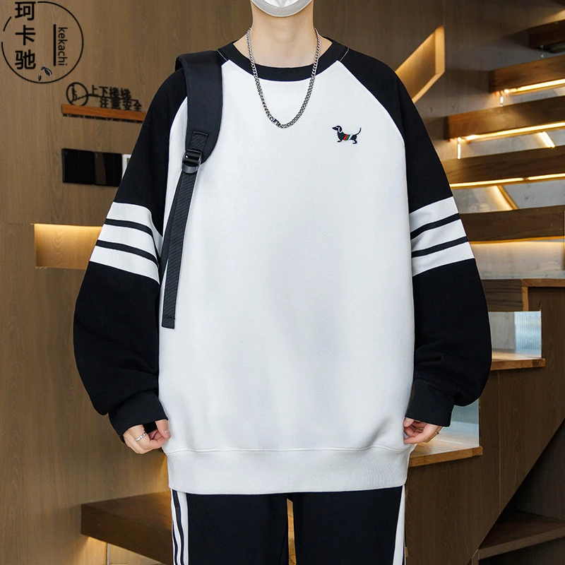 【珂卡驰】春秋季青少卫衣男孩岁初中学生帅气长袖t恤大高品质男装