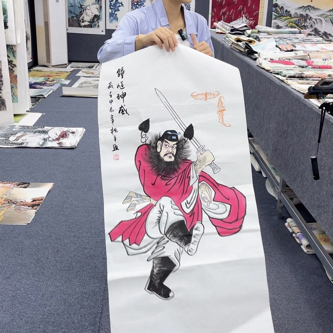国画作品小姐姐放漏…