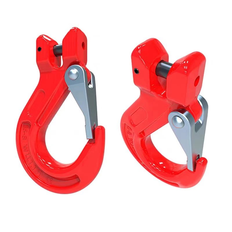 羊角抓钩美式羊角滑钩眼型带翅链条羊角吊钩挂钩起重弯钩澳式抓钩