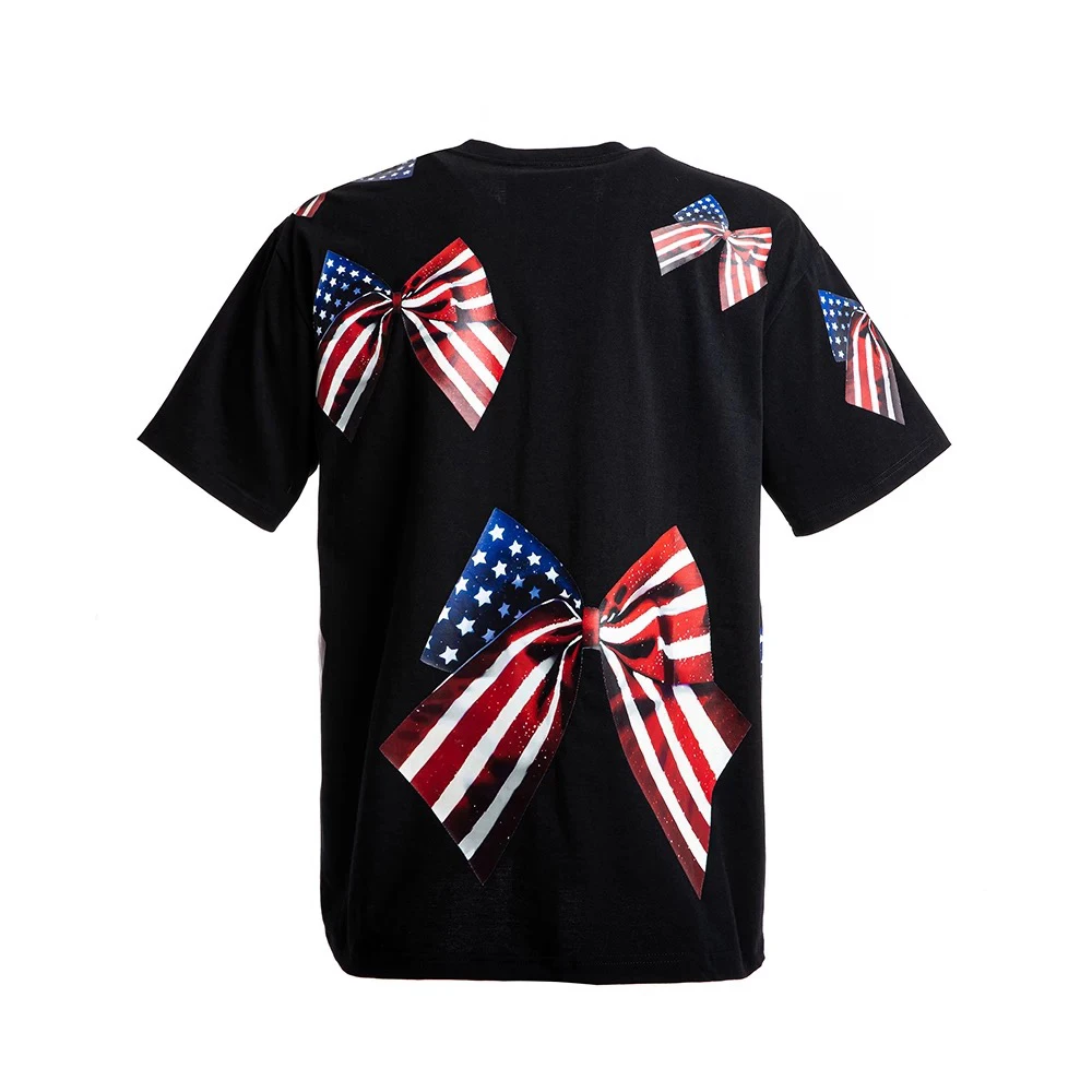 纯棉宽松男女款短袖T恤黑色上衣JT092020139