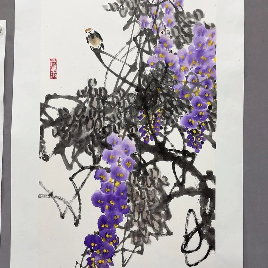 国画亲笔手绘放心去藏