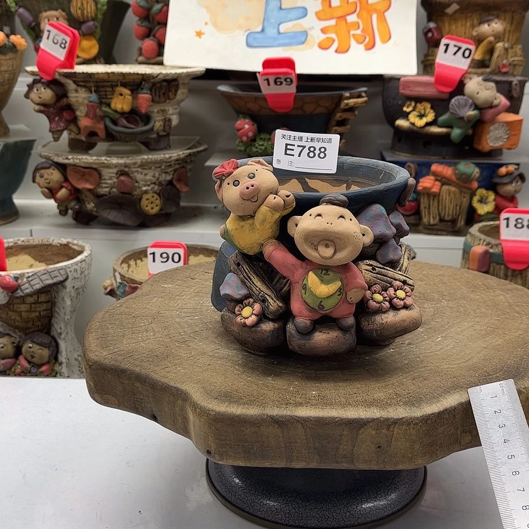 花盆788嘻哈粗陶手捏