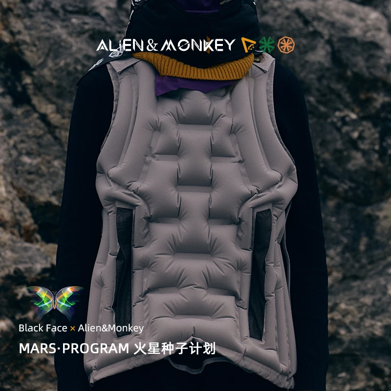 火星空气服装|Alien&Monkey 户外运动马甲轻便空气保暖男女新款