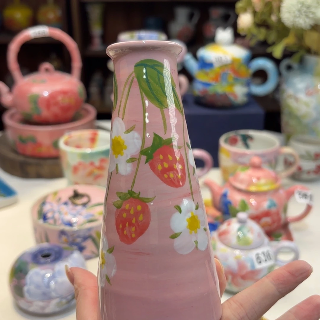 景德镇手绘高温釉下彩陶瓷茶具