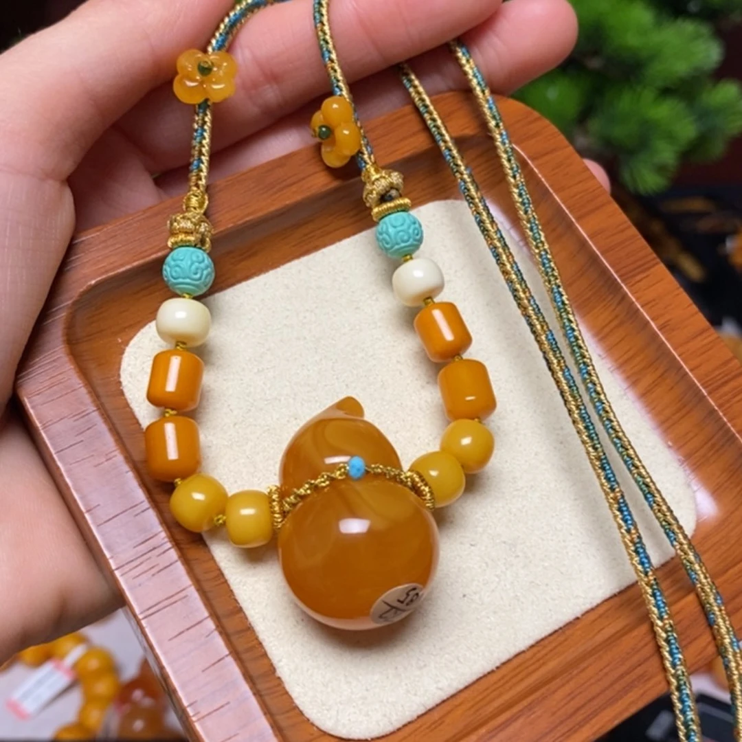 【闪购商品】蜜蜡颈饰未镶嵌项链