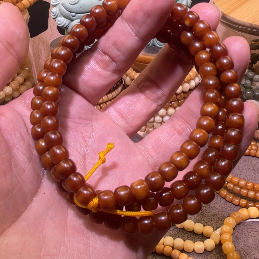 星月菩提吊坠安*7×6藏红极致玉化脖挂