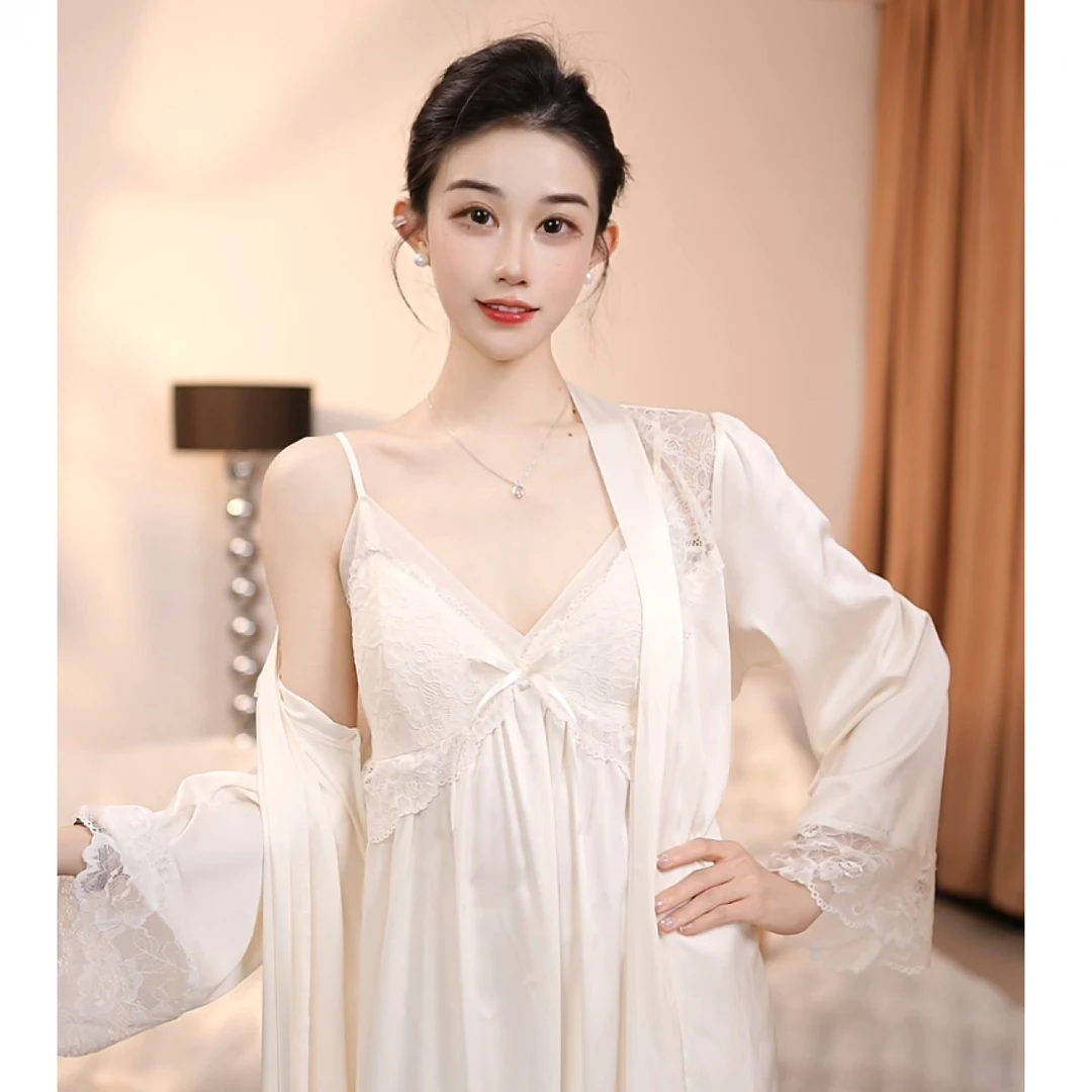 查理夫人【玛利亚】性感蕾丝刺绣显瘦家居服