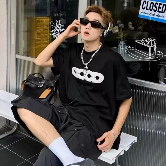 【李明德同款】goodbrandMossyEarth地球提花湿短袖t恤情侣衣服