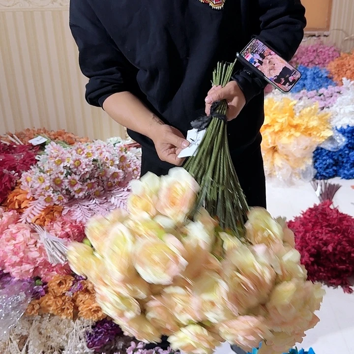 三头玫瑰香槟色10支装