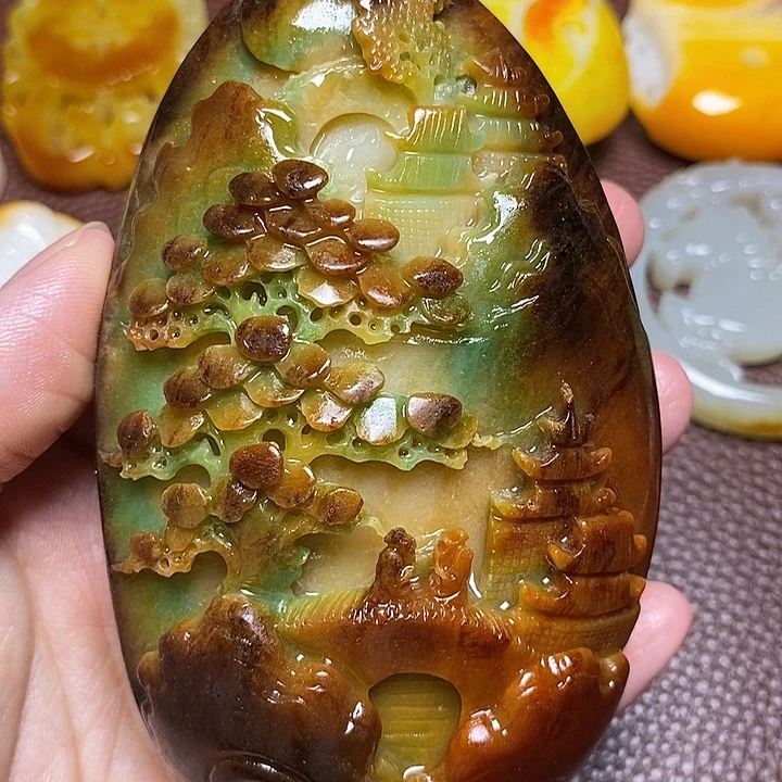 2***9和田玉未镶嵌颈饰