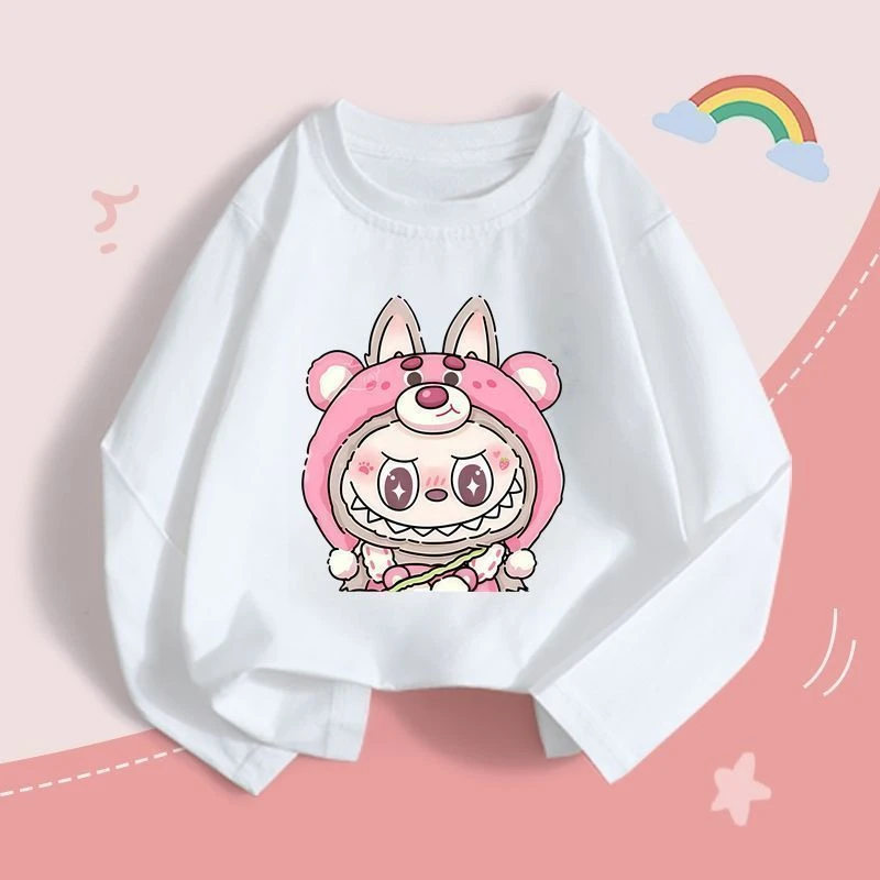 男女童T恤长袖打底衫新款秋季中小童上衣宝宝衣服儿童新款秋装