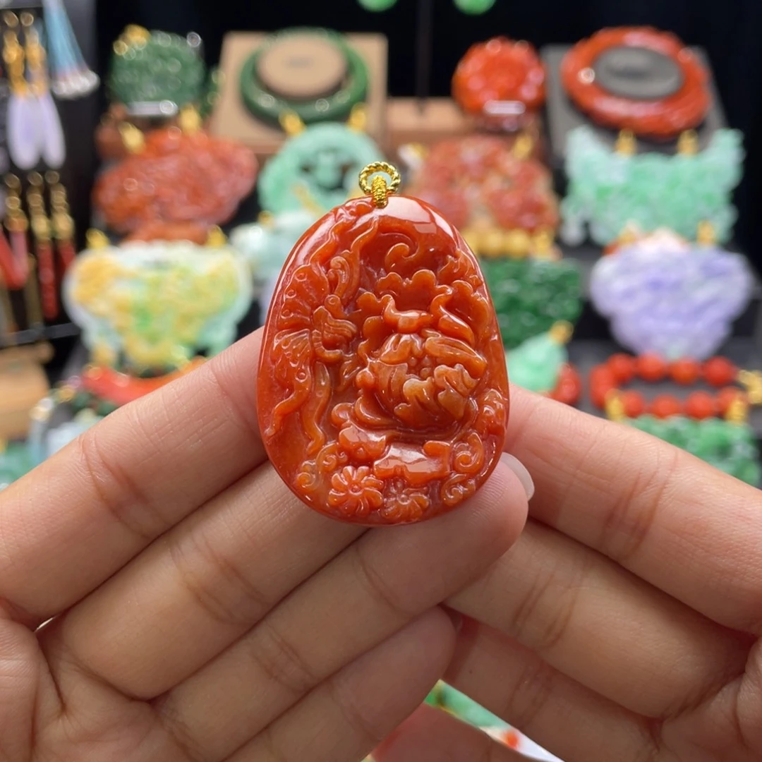 翡翠颈饰未镶嵌代编织