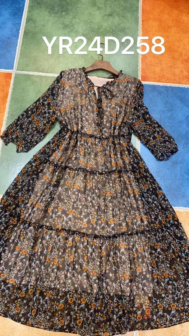 【2024-林姐真丝】重磅100桑蚕丝连衣裙YR24D258