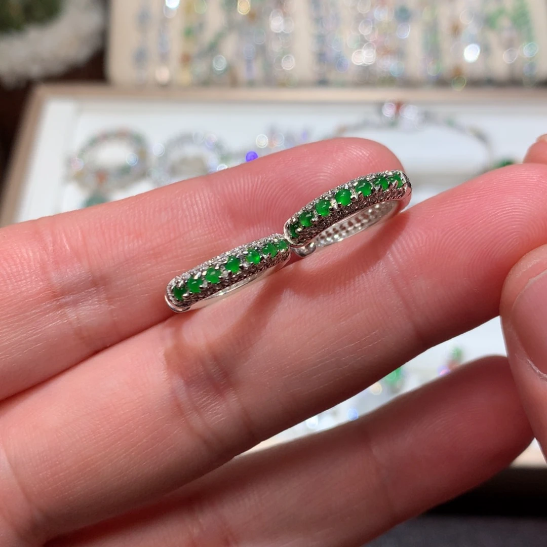 翡翠颈饰银S925镶嵌0007