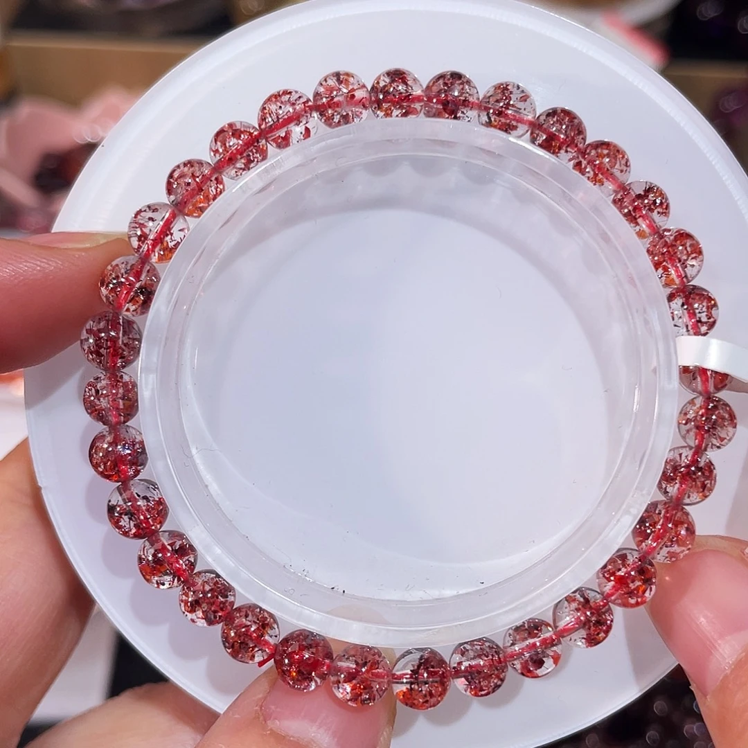 水晶手链未镶嵌毒液金草莓6