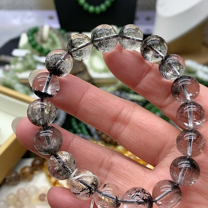 【闪购商品】烟晶手链未镶嵌叽**噜手链