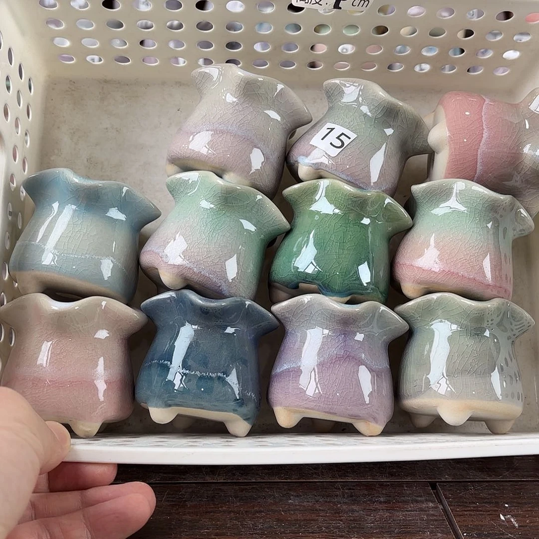 陶瓷量货/口4-6高深浅搭配发3个