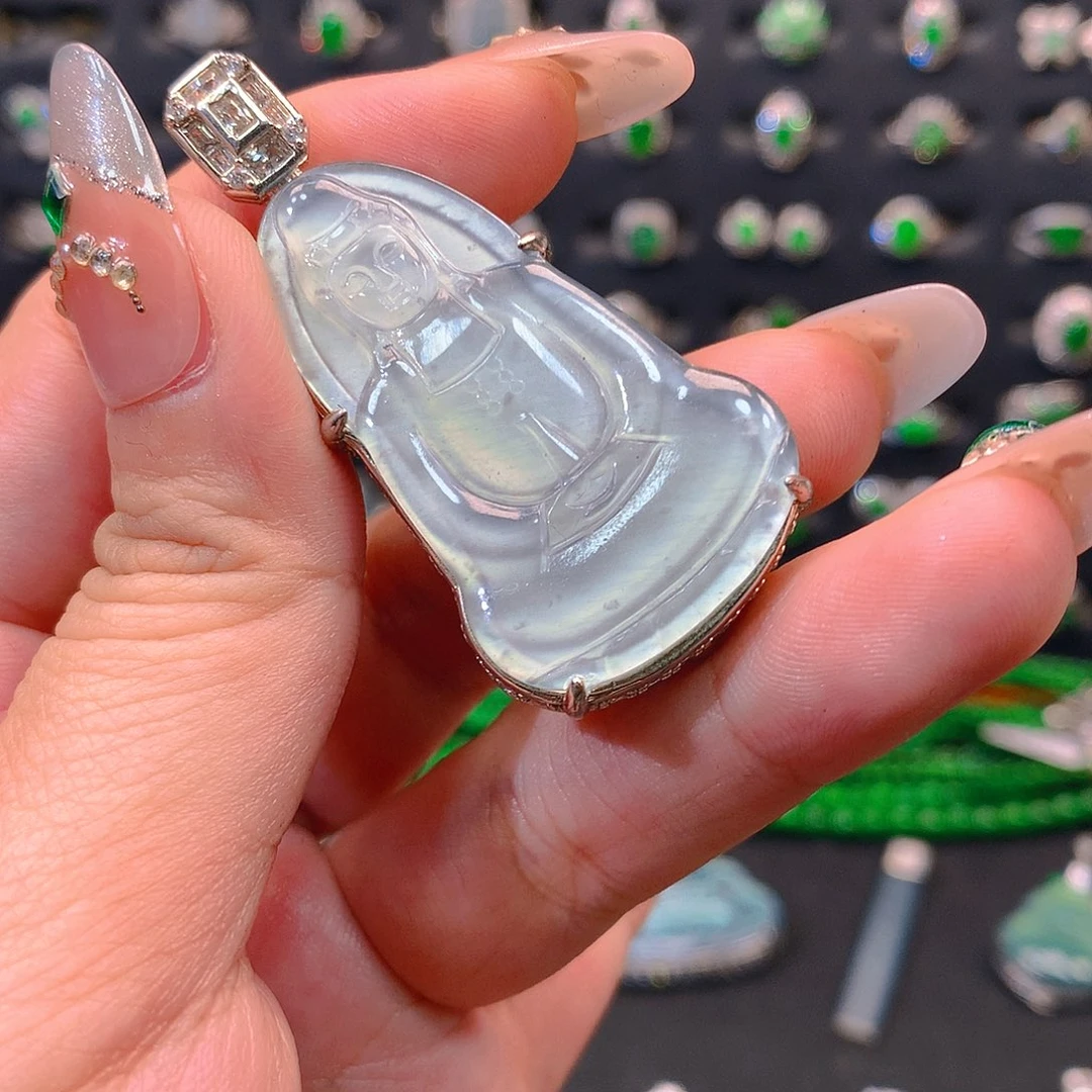 翡翠未镶嵌吊坠(不含链)