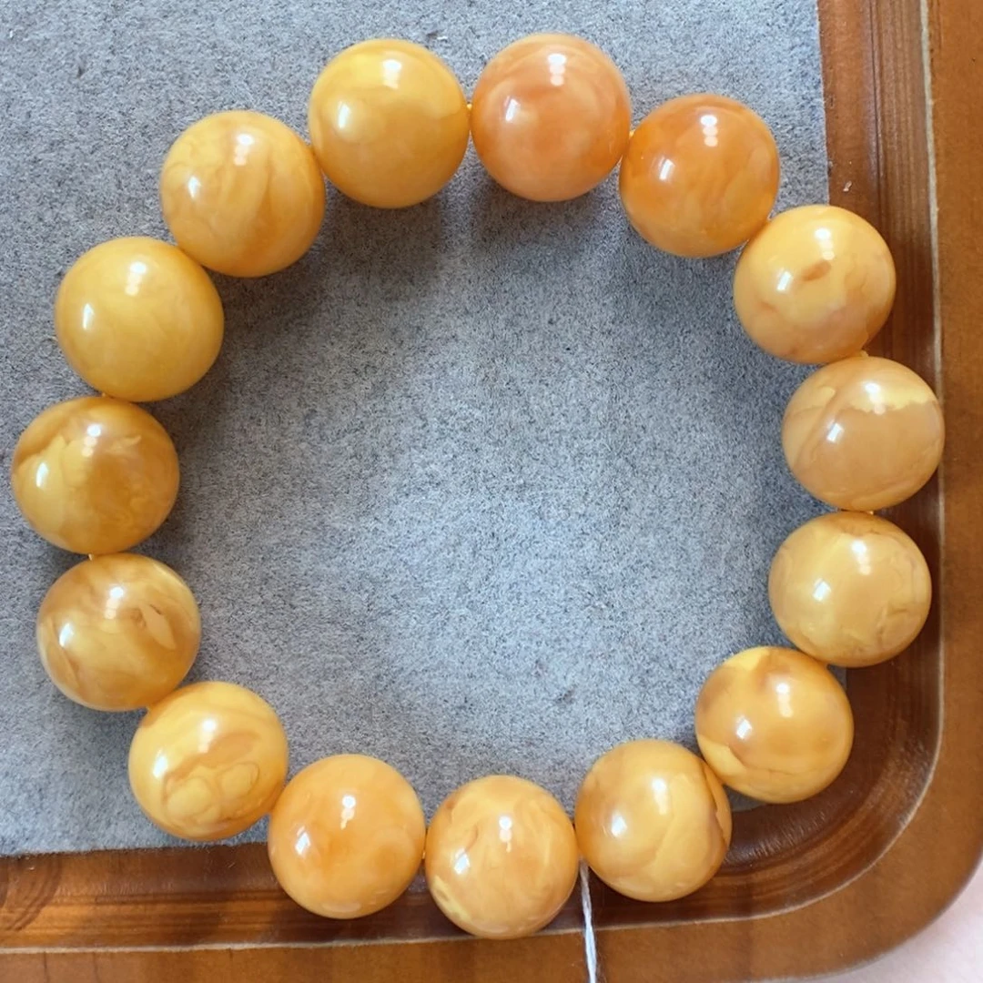 未镶嵌蜜蜡手串蜜蜡手串