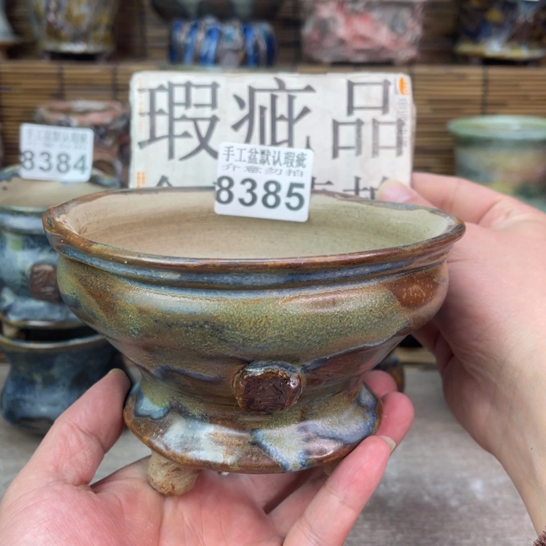 手工花盆默认瑕疵完美者勿拍