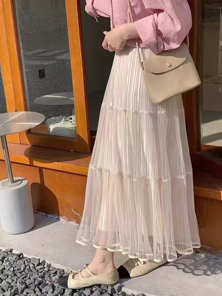 新款半身裙显瘦百搭拼接女装