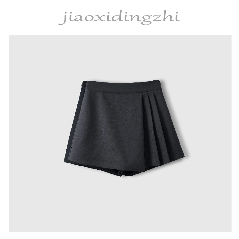 【短裤裙】高腰显瘦百搭西装半身裙女春夏短裙时尚不规则A字裙2833