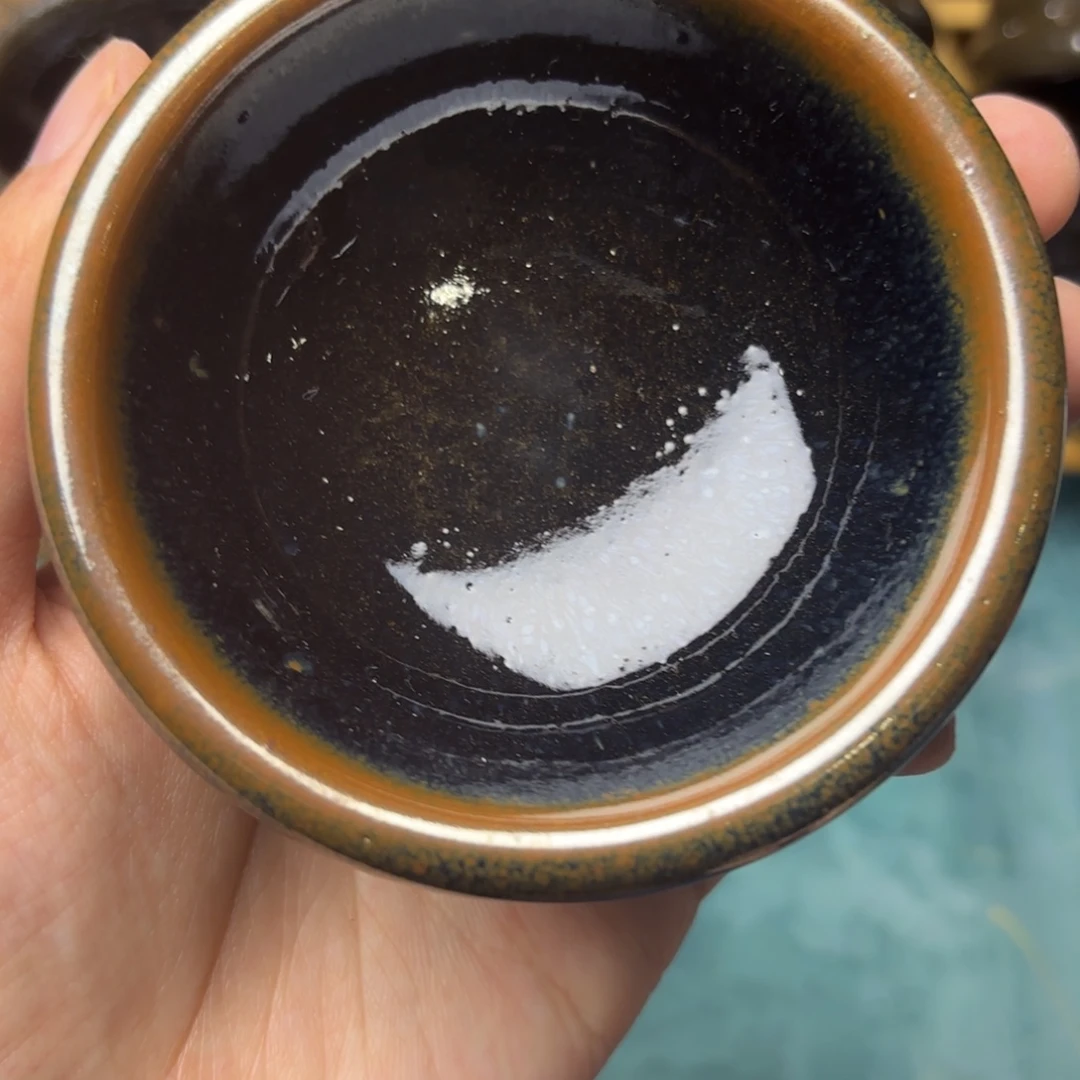 过***客建盏主人杯柴烧的过客哥建盏主人杯