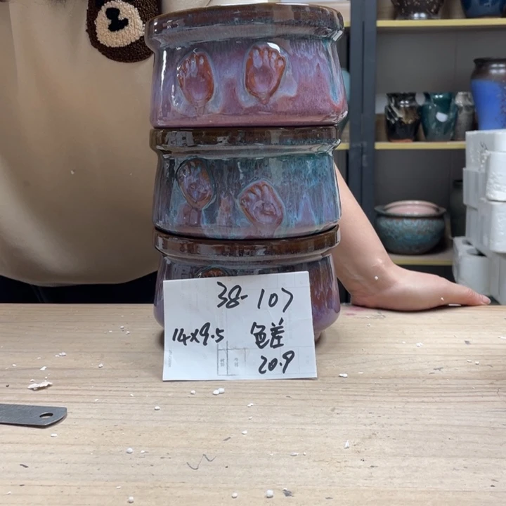 紫砂花盆多肉花盆微瑕107