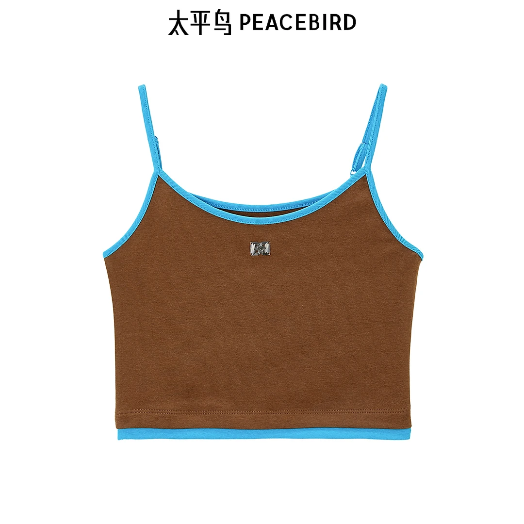 太平鸟女装2025年秋季吊带背心A3CQE3104