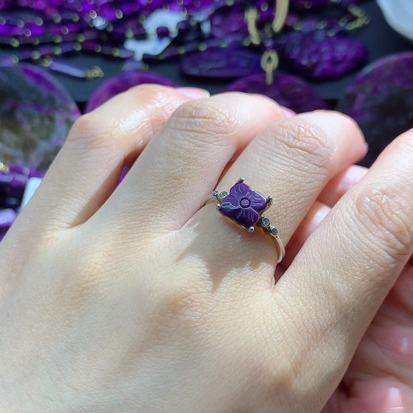 【闪购商品】苏纪石（舒俱来）银S925镶嵌戒指