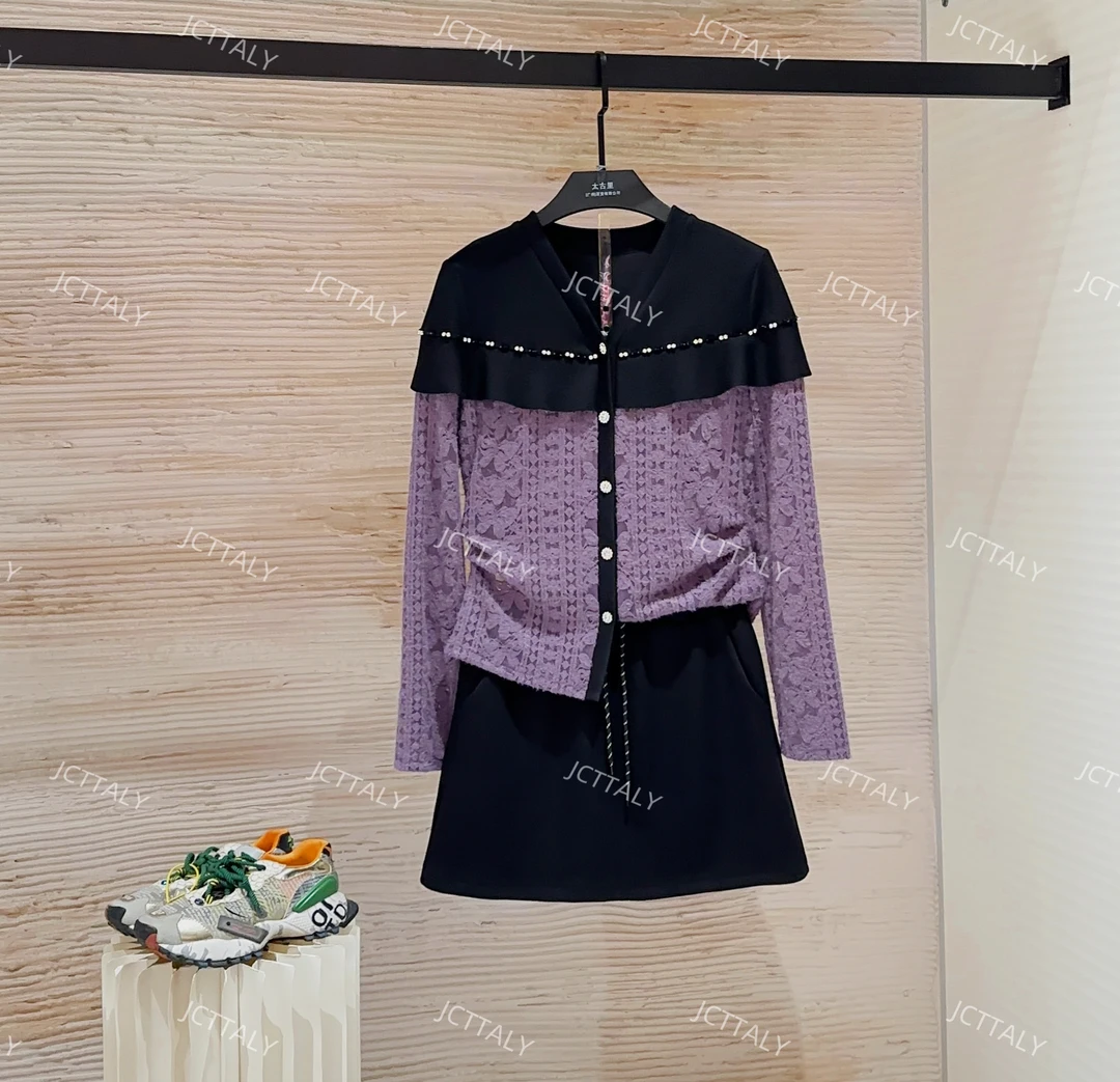 【宠粉价】秋季新款条纹常规宽松长袖套装两件套卫衣裙裤TZ-622