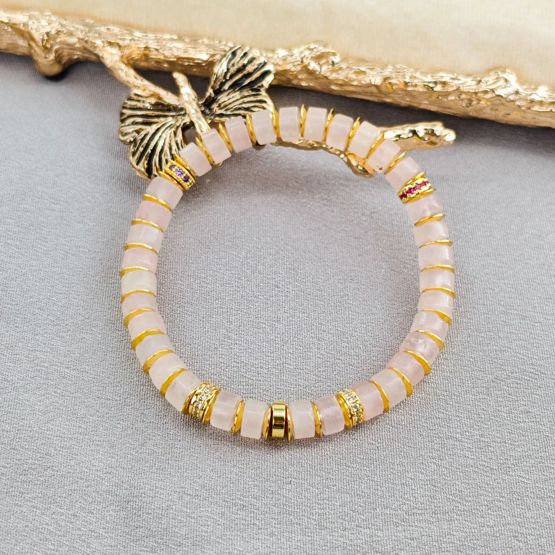 端午节特惠 气质粉水晶直切手串/HG-SJSC-10（多样性发货）