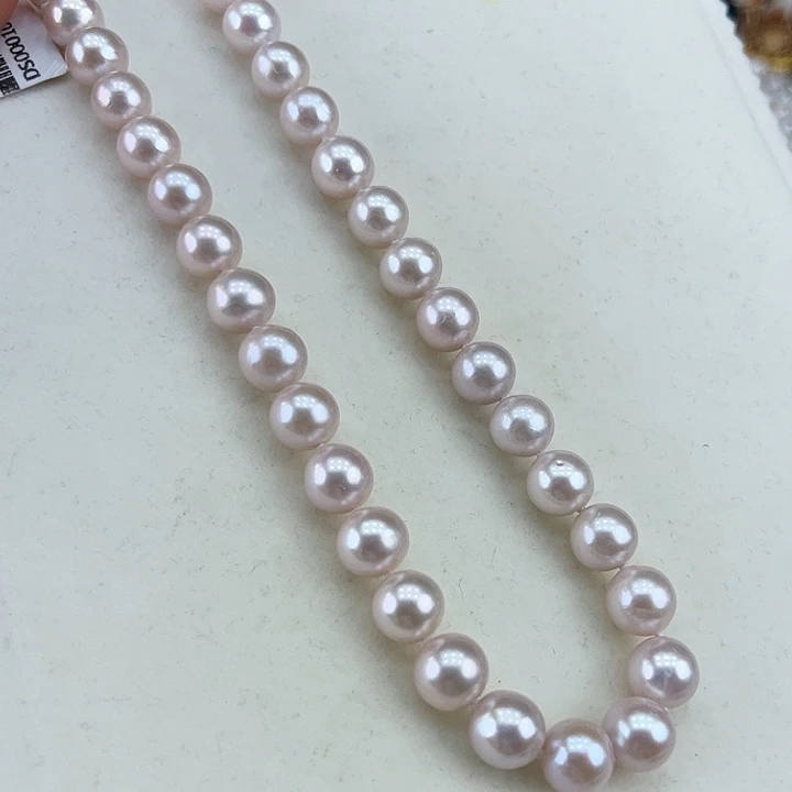 淡水珍珠银S925镶嵌颈饰➕10-11高品炫彩蔓塔玫瑰