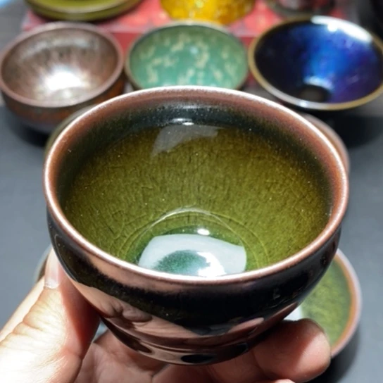 茶盏建盏主人杯茶壶盖碗品茗杯043