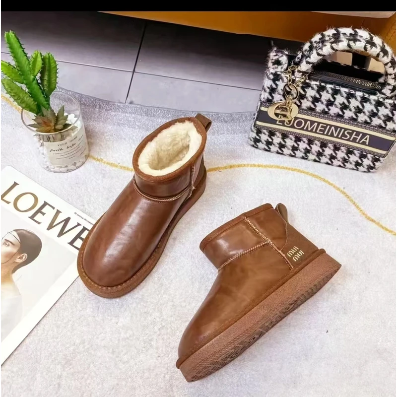 【艺菲专属】2024新款加绒加厚时尚保暖雪地靴 877 跟高3CM