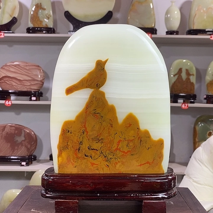 石材天然原石观赏石摆件