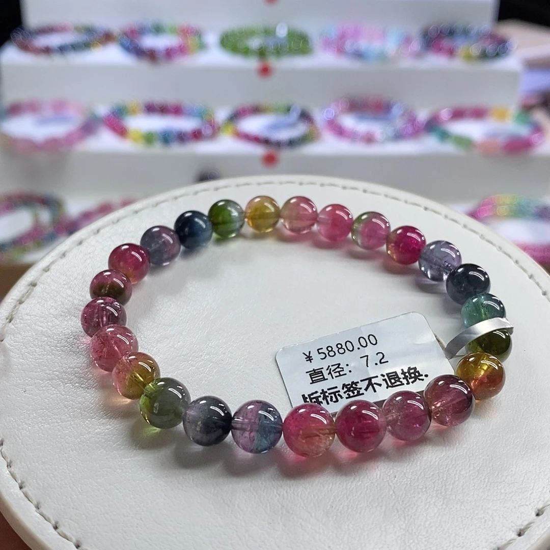 未镶嵌手链碧玺西瓜