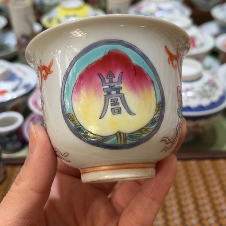 手绘茶杯盖碗陶瓷