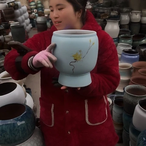 口20高25瑕疵盆子。