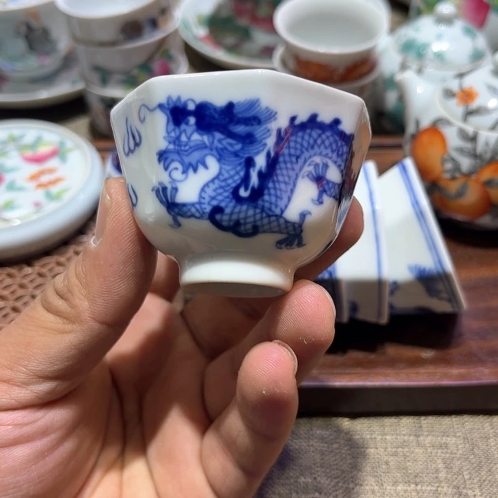 纯手绘精品盖碗杯