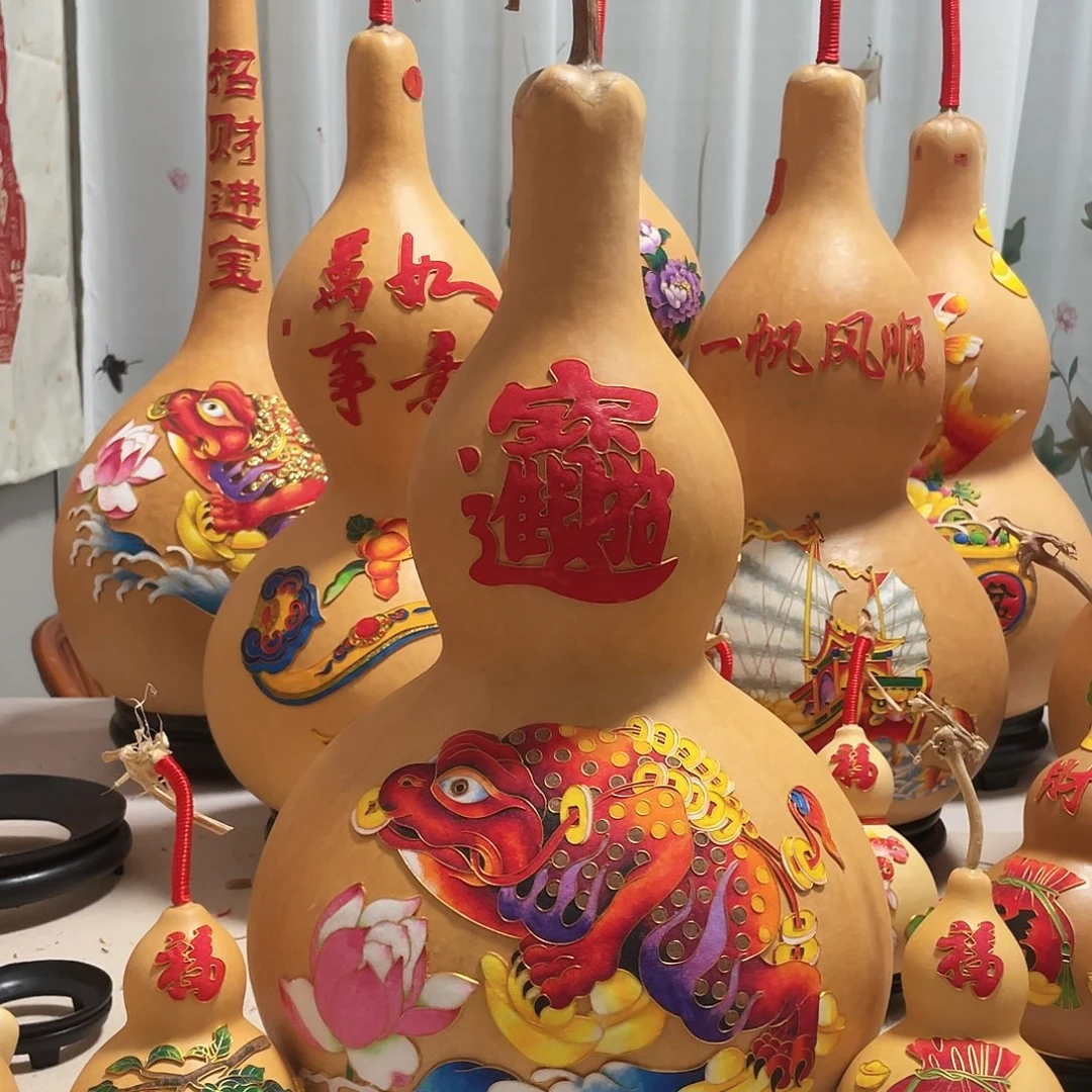 自****木葫芦福禄招财蟾组合