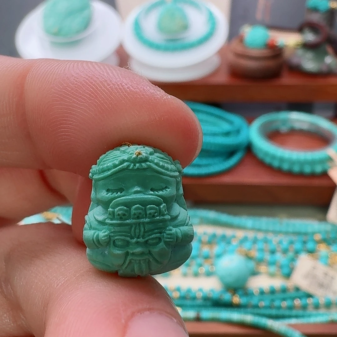 绿松石未镶嵌珠宝半成品