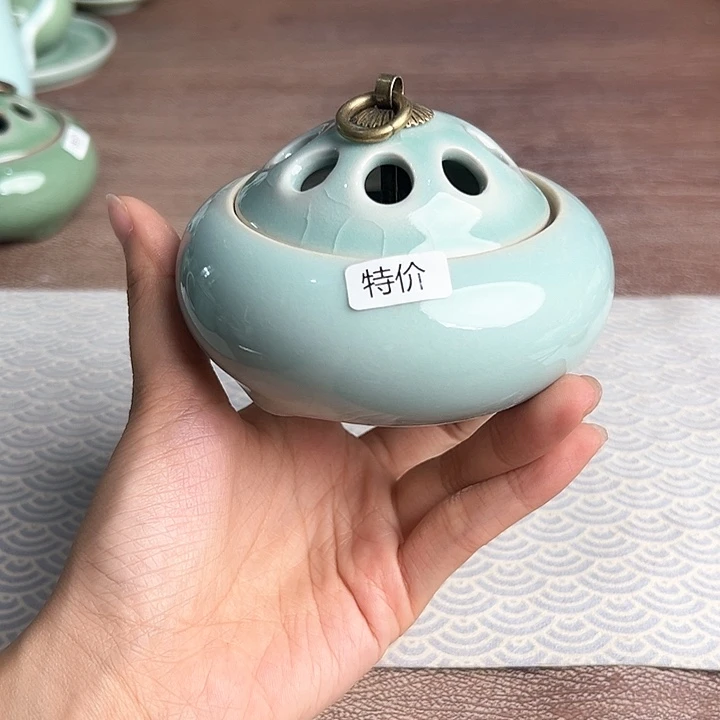龙泉云间青瓷小米茶器