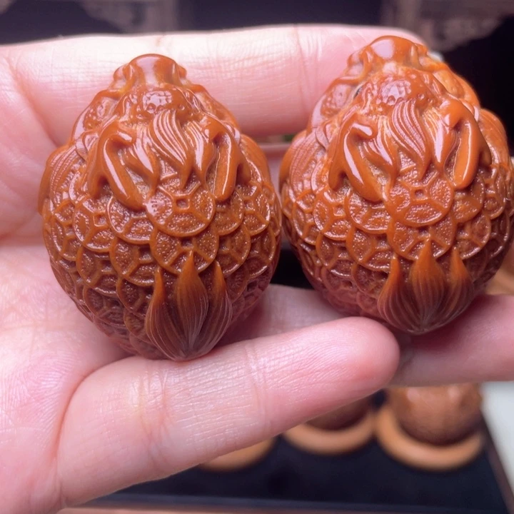 吊坠橄榄核金币龙龟手球3.5