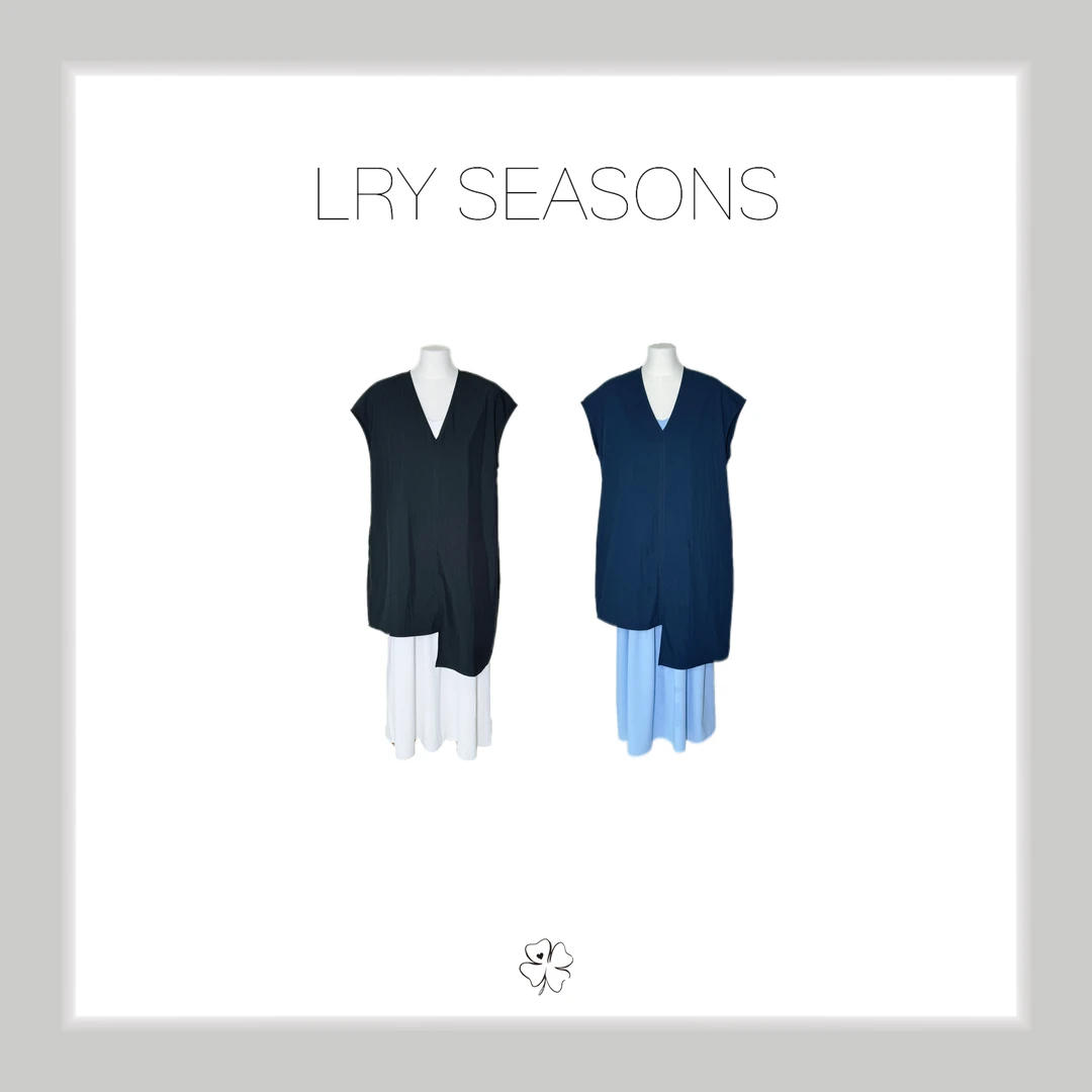 LRY SEASONS |设计师款两件套不规则连衣裙25166