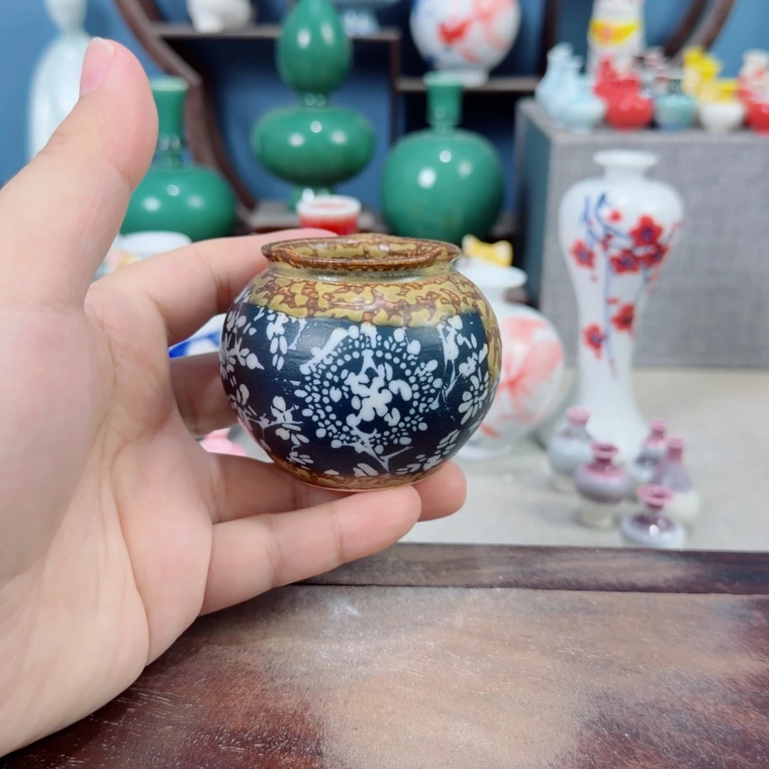 陶瓷手工小花器摆件
