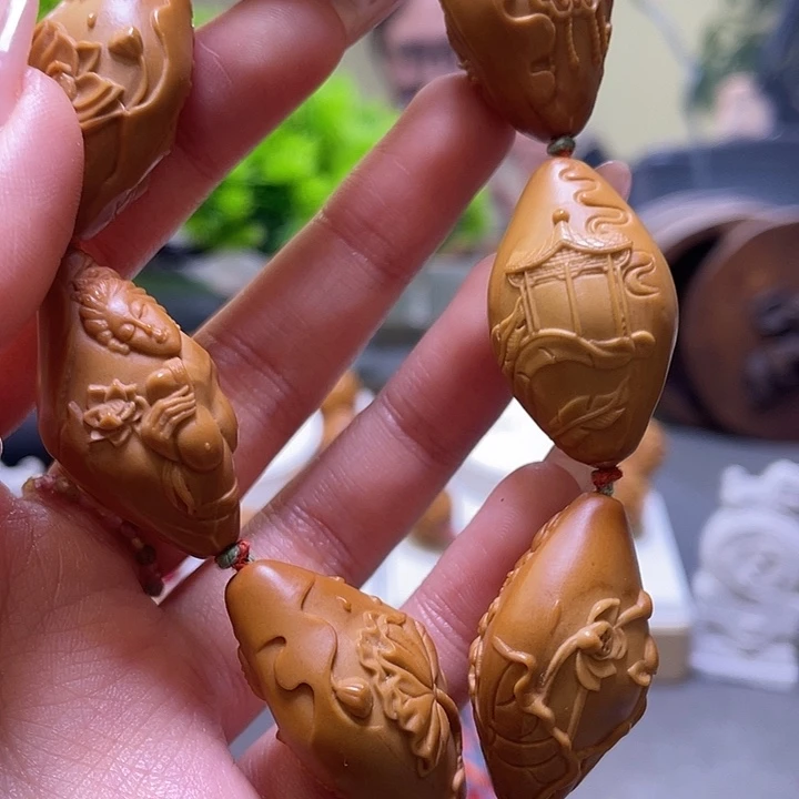 来***长橄榄核吊坠橄榄核雕