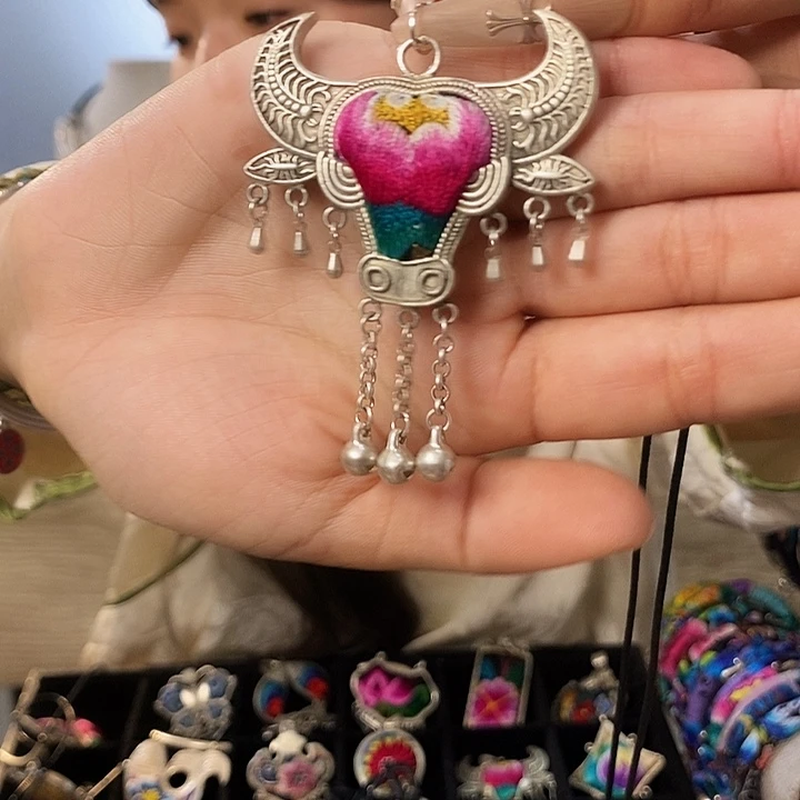 纯铜花岗石纯铜锡合金吊坠